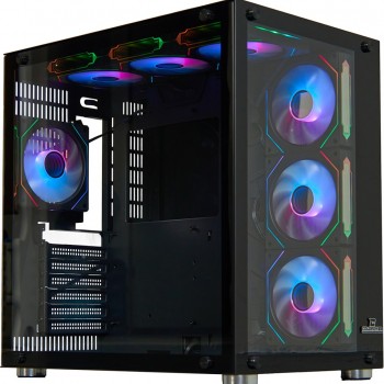 Cold Power Atx 7 * Argb Sessiz Fan Temper Cam Gaming Rgb Kontrolcüsü ve Uzaktan Kumanda Kasa