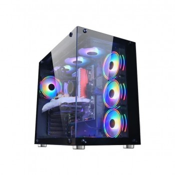 Cold Power Atx 7 * Argb Sessiz Fan Temper Cam Gaming Rgb Kontrolcüsü ve Uzaktan Kumanda Kasa