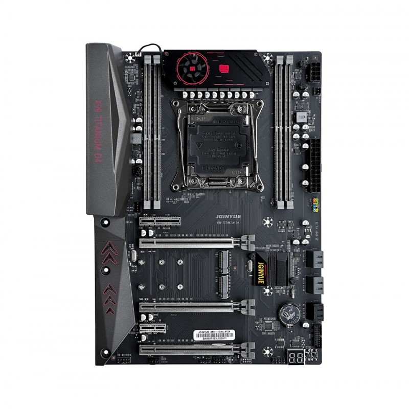 Jginyue X99 Titanium D4 Ddr4 2666 Mhz Ecc Sata 3.0 USB 3.0 Çift M.2 Nvme 2011-3 Soket Atx Anakart Jginyue X99 Titanium D4 Ddr4 2666 Mhz Ecc Sata 3.0 USB 3.0 Çift M.2 Nvme 2011-3 Soket Atx Anakart