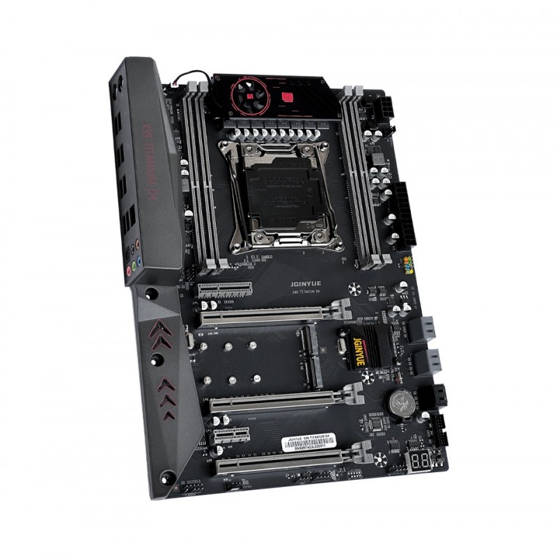 Jginyue X99 Titanium D4 Ddr4 2666 Mhz Ecc Sata 3.0 USB 3.0 Çift M.2 Nvme 2011-3 Soket Atx Anakart Jginyue X99 Titanium D4 Ddr4 2666 Mhz Ecc Sata 3.0 USB 3.0 Çift M.2 Nvme 2011-3 Soket Atx Anakart