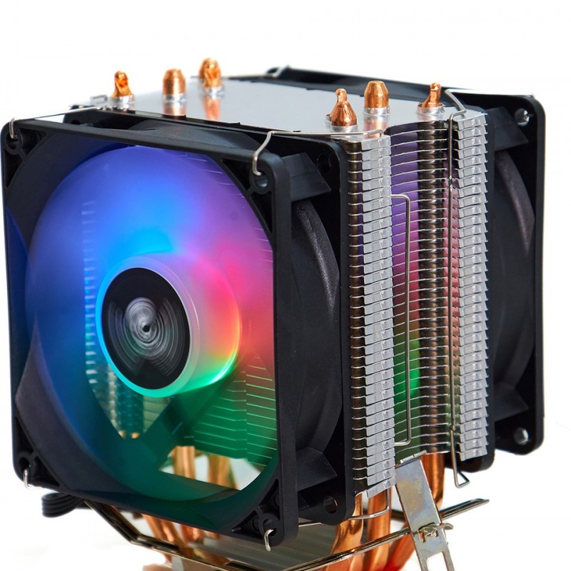 Cold Power Coldpower 94P2F Işlemci Fanı 4 Bakır Boru Çift Rgb Fan 145 Tdp Cold Power Coldpower 94P2F Işlemci Fanı 4 Bakır Boru Çift Rgb Fan 145 Tdp