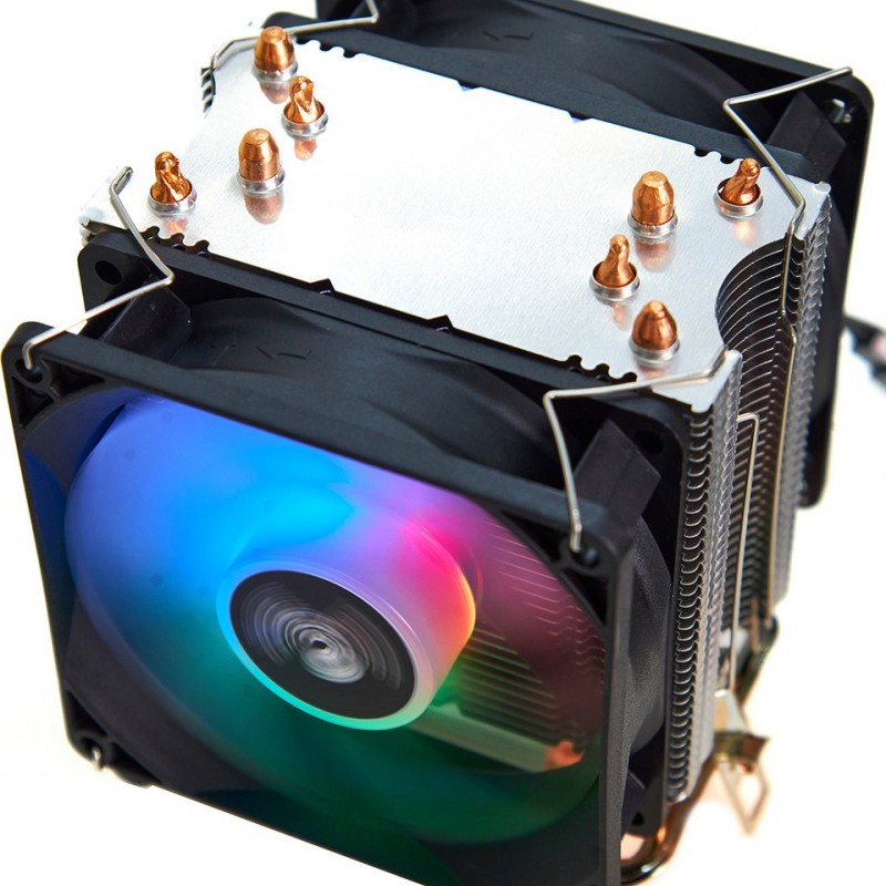 Cold Power Coldpower 94P2F Işlemci Fanı 4 Bakır Boru Çift Rgb Fan 145 Tdp Cold Power Coldpower 94P2F Işlemci Fanı 4 Bakır Boru Çift Rgb Fan 145 Tdp