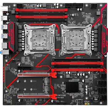 Jginyue 9d4 Intel X99 2666 Mhz Ddr4 Soket Gigabit Ethernet 2011-3 Çift Işlemci Destekli E-Atx Anakart