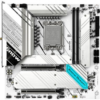 Jginyue B760M Snow Dream D5 Ddr5 Oc 8000 Mhz 4x Nvme HDMI Dp Type-C 1700 Soket Jginyue B760M Snow Dream D5 Ddr5 Oc 8000 Mhz 4x Nvme HDMI Dp Type-C 1700 Soket