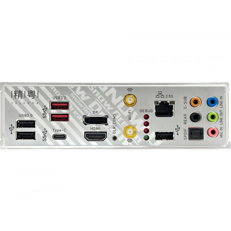 Jginyue B760M Snow Dream D5 Ddr5 Oc 8000 Mhz 4x Nvme HDMI Dp Type-C 1700 Soket Jginyue B760M Snow Dream D5 Ddr5 Oc 8000 Mhz 4x Nvme HDMI Dp Type-C 1700 Soket