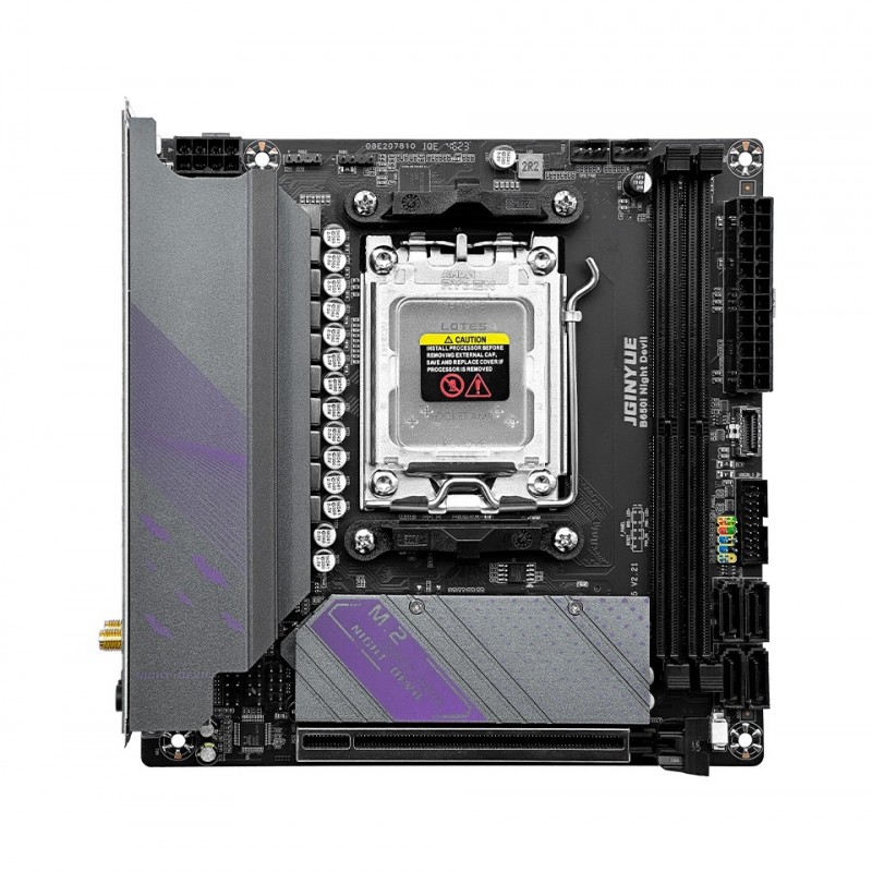 Jginyue B650I Night Devil Amd B650 Chıpset Ddr5 7000 Mhz (Oc) Am5 Itx Gamıng Anakart Jginyue B650I Night Devil Amd B650 Chıpset Ddr5 7000 Mhz (Oc) Am5 Itx Gamıng Anakart