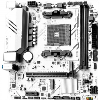 Jginyue Jgınyue B350M-PLUS Amd B350 Chıpset Ddr4 4000 Mhz(Oc) Matx Am4 Gamıng Anakart