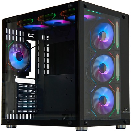 Coldpower Seaview 7x Argb Sessiz Fan Temper Cam 750 Watt 80 Bronze Güç Kaynağı E-atx Gaming Kasa