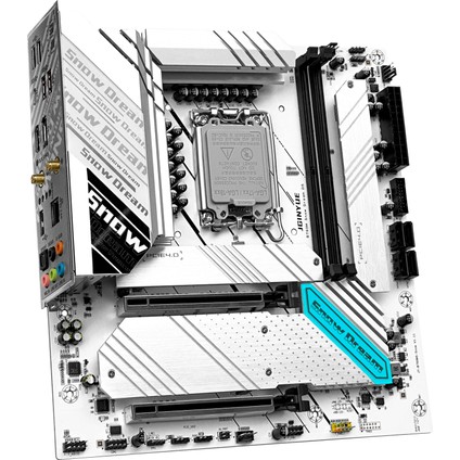B760M Snow Dream D5 DDR5 Oc 8000 Mhz 4X Nvme Hdmi Dp Type-C 1700 Soket